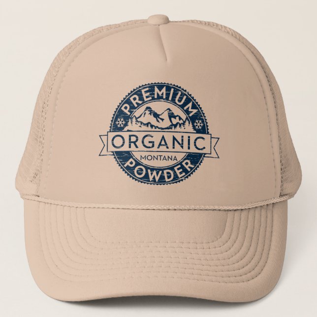 Boné Pó orgânico superior de Montana (Frente)