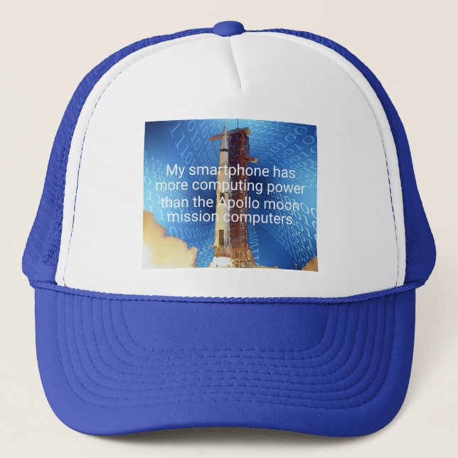 Boné Poder de computação do Apollo 11 (Frente)