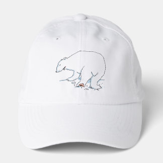 Boné Polar Bear white performance cap