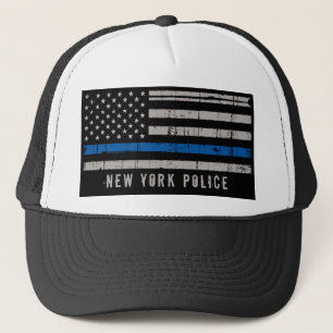 Boné Polícia de Linha Azul Fino Personalizada