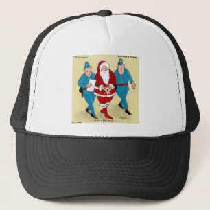 Boné Polícia Navidad: Papai Noel Foi Muito Mau