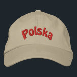 Boné Polonês De Beisebol Bordado<br><div class="desc">Polonês Polska bordou boné ajustável de baseball. Perfeito para qualquer reunião polonesa. ideia de presente de excelente. Se tiver perguntas ou pedidos, contacte-me. Por favor, visite os tesouros dos olhos sorridentes para mais cartões e presentes poloneses.</div>