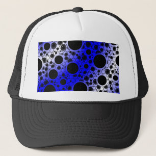 Boné Pontos de bolha de espaço - Branco/Azul