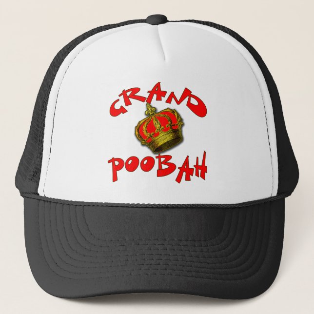 Boné Poobah grande com produtos da coroa (Frente)