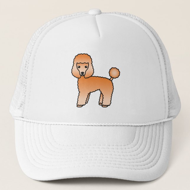 Boné Poodle Toy Apricot Cachorro Cartoon Fofo (Frente)