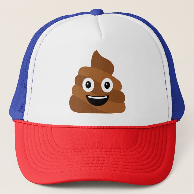 Boné Poop Emoji Trucker Hat (Frente)