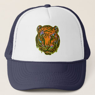Boné Pop Art TIGER HEAD + seu backgr. & ideias