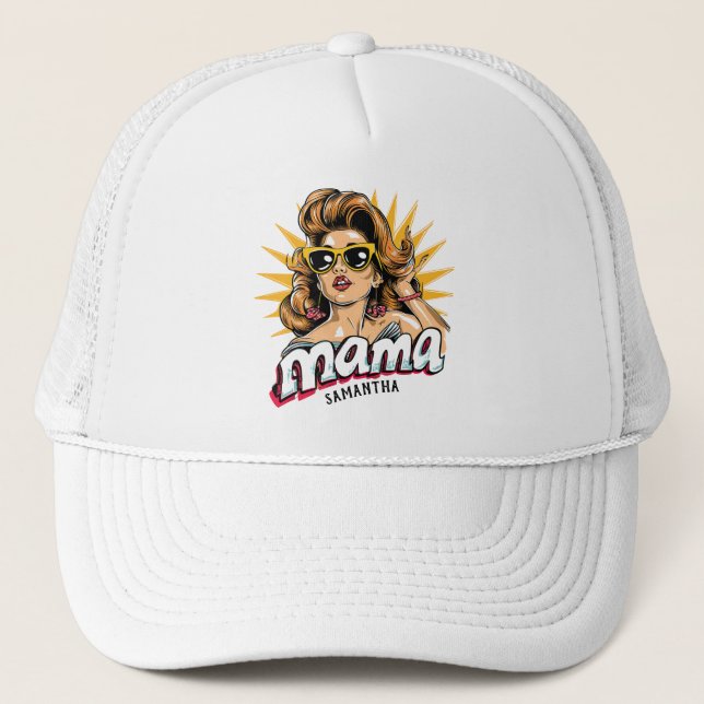 Boné Pop da Mãe Personalizada Arte 1 (Frente)