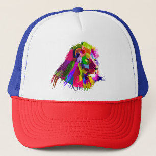 Boné Pop de Arte Prismática de Leão-62502