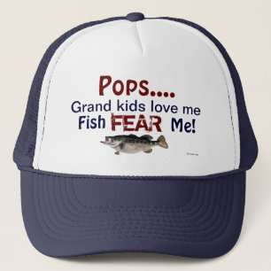 Boné Pop... Os Grandes Miúdos Adoram-Me Peixes Medo-Me