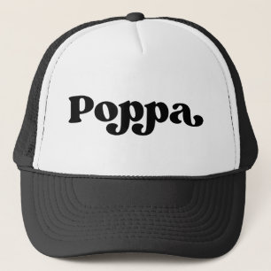 Boné Poppa Branca e Preta Retroativa