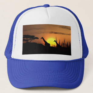 Boné Por do sol do girafa
