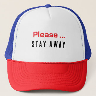 Boné Por favor... Fique Longe Minimalista Streetwear