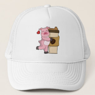 Boné Porco com café