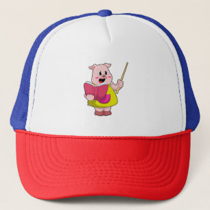 Boné Porco como Professor com Livro