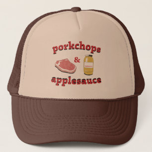 Boné porkchops & compota de maçã