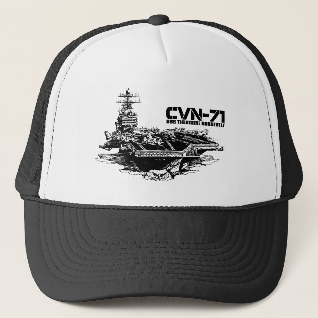 Boné Porta-aviões Theodore Roosevelt Hat (Frente)