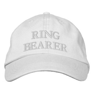 Boné Portador de Aliança Chic rosa bege branco casament
