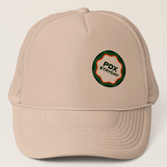 Boné Portland Staycation Trucker Hat - Todos Khakis (Frente)