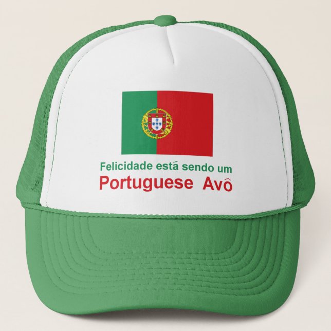 Boné Português feliz Avo (avô) (Frente)