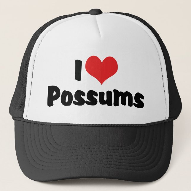 Boné Possums de Coração que Eu Amo (Frente)