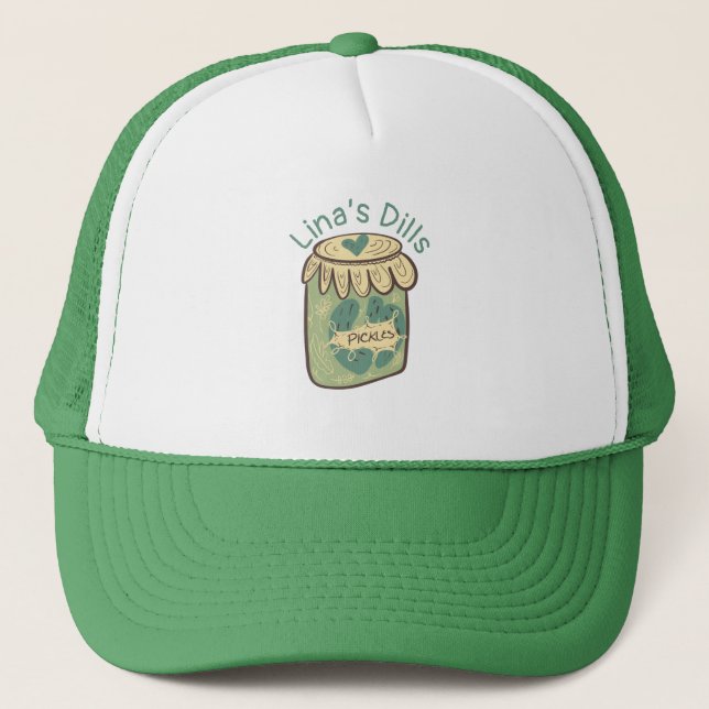 Boné Pote Engraçado de Picles Diluídos Verdes Amante de (Frente)