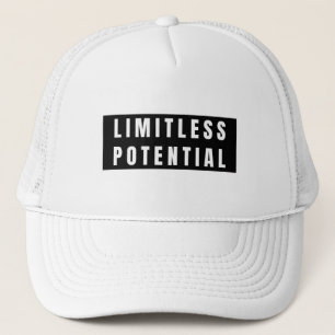 Boné Potencial Ilimitado em Letras Brancas Negrito
