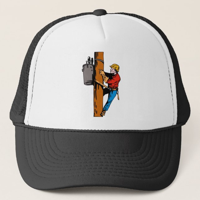 Boné Power Lineman Electronics Worker (Frente)