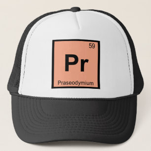 Boné Pr - Química do Praseodímio Símbolo da Tabela Peri