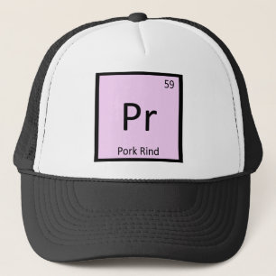 Boné Pr - Símbolo da Tabela Periódica da Química da Pel