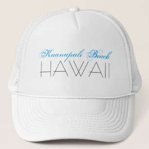 Boné Praia de Kaanapali, Azul e Preto de HAWAII