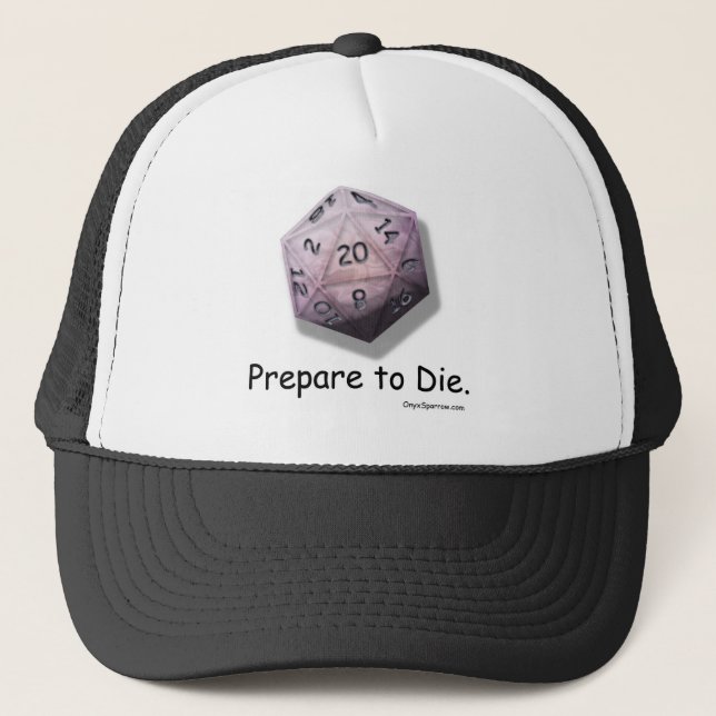 Boné "Prepare para morrer" chapéu do jogo da habilidade (Frente)