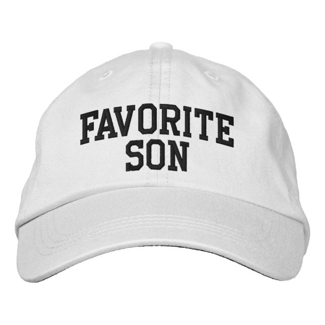 Boné Presente de aniversário engraçado do filho favorit (Frente)