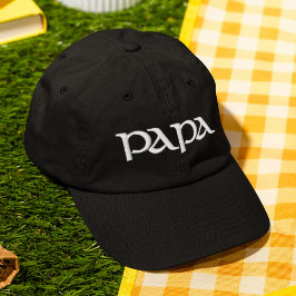 Boné Presente de Bordado Moderno para Papai
