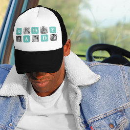 Boné Presente de Dia de os pais Feliz para Foto de Cola