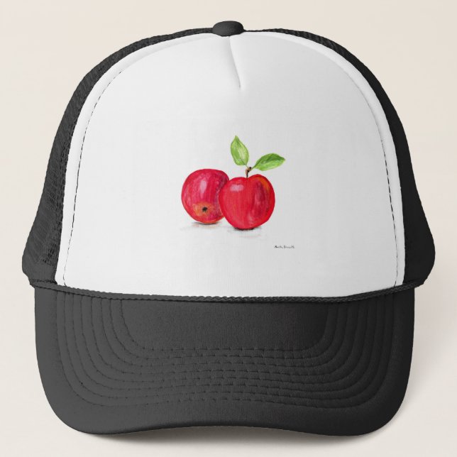 Boné Presente de horticultura de maçãs vermelhas (Frente)