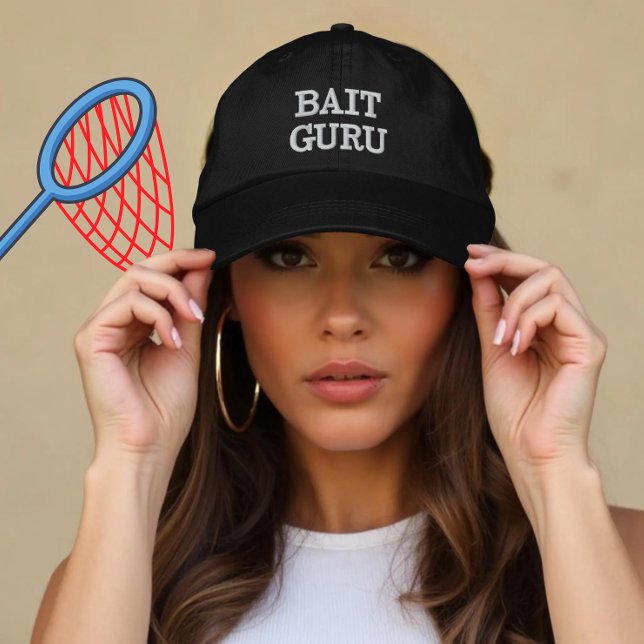 Boné Presente de isca de pesca personalizada para marrã (Criador carregado)
