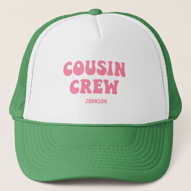 Boné Presente de Natal da tripulação de primos para reu (Frente)