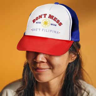 Boné Presente Divertido para Mãe Filipina – Não Brinque