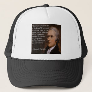 Boné Presente "Líder Inimigo" Alexander Hamilton