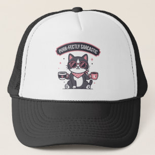 Boné Presente para Amante de Café com Bandana de Gato L