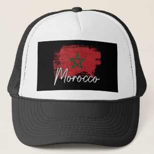 Boné Presente para amante do futebol de Marrocos Bandei