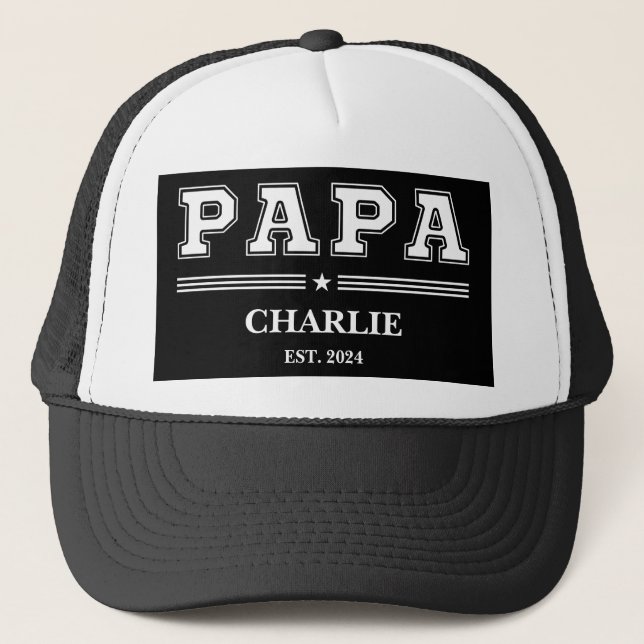 Boné Presente Personalizado Dia dos Pais Nome do Papai (Frente)