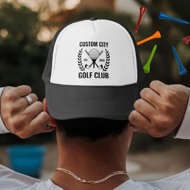 Boné Presente personalizado do clube de golfe e da cida (Criador carregado)