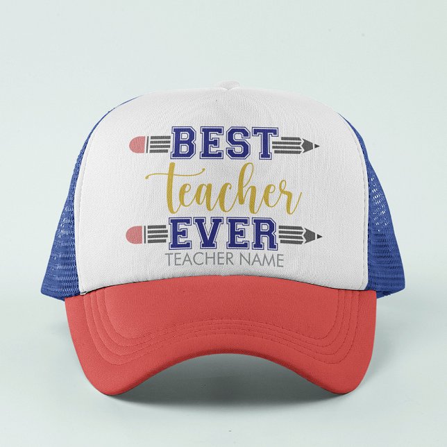 Boné Presente Personalizado Melhor Professor de Todos o (Criador carregado)