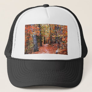 Boné Presentes de Aquarela da Trilha da Floresta Pintad
