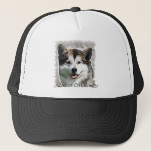 Boné Presentes de Arte do Malamute do Alasca