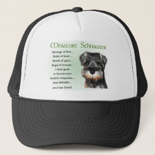 Boné Presentes de Miniatura Schnauzer