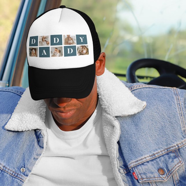 Boné Presentes de Pai Verde e Foto para Pais de Colagem (Criador carregado)