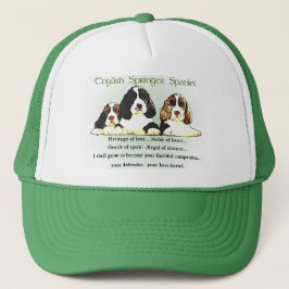 Boné Presentes Ingleses do Springer Spaniel